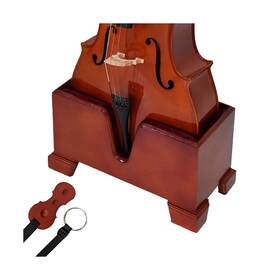 Ex-v-wcb-44 Roonova Cello Box Stand - Wooden Upright Display Holder Case Instrument Acces