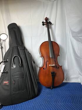 Sr55e2 Scherl & Roth And Student 1/2 Cello Outfit Repaired Serviced Plays Nice