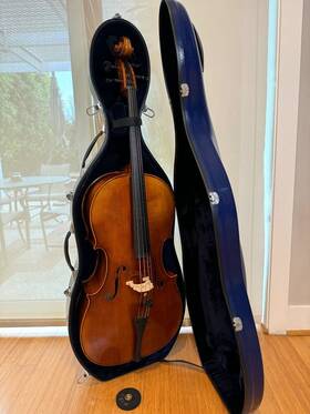 Stc017e Scott Cao Model 4/4 Cello Outfit With Case/bow/pickup/cradle