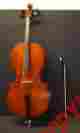 34571 Serial Knilling Childs Cello 1 10 Size Soft Case Bow Beautiful Condition 743565228655