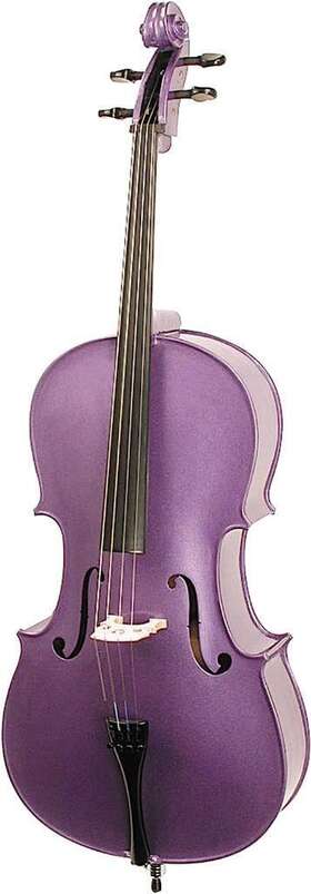 1490epu-u Stentor Harlequin 1/2 Size Purple Cello String Instrument