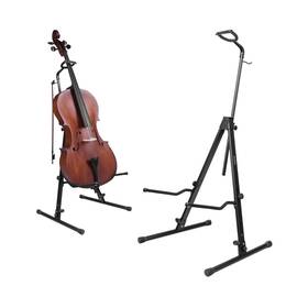 Scs-10 Strich Adjustable Cello Stand With Bow Hook Sturdy And Double Bass Upright Ba