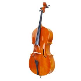 Udeuxff 797424987016 Cello Instrument 4/4 Student With Hard And Soft Case Stand Bow Natural