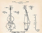 Unbranded Cello Gifts Burdick Poster Illustration Patent Print Wall Art