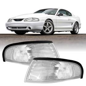 Usr Unique Style Racing 331-1540ptu-vc 94-98 Mustang Corner Light Turn Signal Lamps Sn95 Left Rig