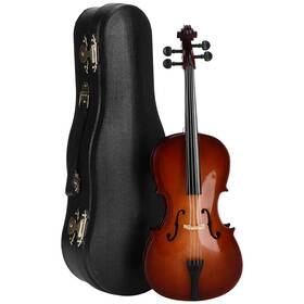 Uxsiyarecksxgvn8320 Uxsiya Mini Cello Model Ornament Miniature With Case Desk Display Bass Musica
