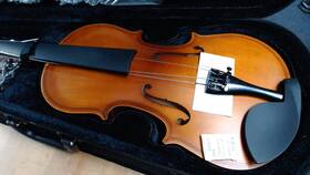 Va-400b Vangoa Violin 4/4 Full Size Set Fiddle Handcrafted Starter Acoustic New