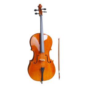 Vasitelan 749877977007 44 Acoustic Cello With Casebowrosin Natural