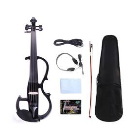 Vetimobato 918984941414 Silent Electric Viola 16 Inch Full Size Solid Wood Ebony Accessories With Vio