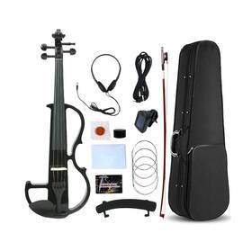 Ev-8m Vetimobato Electric Violin 4/4 Full Size Solid Wood Silent Set For Adults Beginne