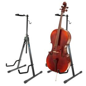 Wayvpoint 850030865113 Cello Stand - Adjustable And Foldable With Hook For Bow Collapsible Design