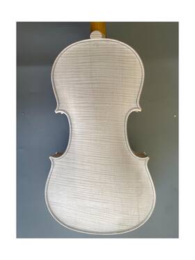 Wuqimusc 918984930142 1x Unfinished Violin 4/4 Full Size For Stradivari Model Tiger Flame Maple Bac