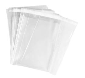 Xingzi Ypu75986 100 Pack 4 3/4 Inch X 6 1/2in Clear Resealable Cello/cellophane Treat Bags Self