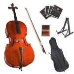 Cecilio 4/4CCO-100 Varnish Finish Cello Kit With Soft Case, Full-size Natural. Fixed Price $255.99.