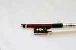 Music Top Brazilwood Violin Bow 4/4, Fleur-de-lys Inlay, Ebony Frog BP#309. Fixed Price $49.99.