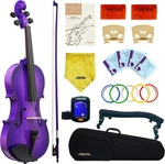 Full Size Purple Violin Crafteem 4/4 Handcrafted For Beginners. Fixed Price $141.18.