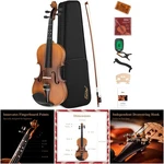 4/4 Violin Set Matte Hard Case Rosin Bow Tuner Extra Strings Fingerboard Guide. Fixed Price $305.89.