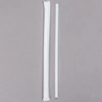 Case Of 12000 Amercare Slim Straws, 5.75", White, Paper Wrapped, Plastic, New S3. Fixed Price $45.99.