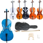 4/4 Size High Quality Professional Basswood Acoustic Cello +bag+bow+rosin+bridge. Fixed Price $154.99.