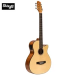 Stagg Spruce Top Auditorium Cutaway Acoustic Electric Guitar SA25 Ace. Fixed Price $239.99.