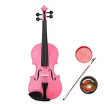 Kcelarec Acoustic Violin With Case Bow Rosin Natural, Beginner 1/2, Pink. Fixed Price $93.99.