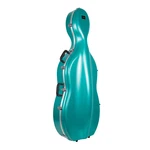 Crossrock 3/4 And 4/4 Size Cello Case-abs Molded Hardshell With Wheels-mint Blue. Fixed Price $379.99.