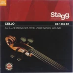 Stagg CE-1859-ST String Set For Cello (4/4 & 3/4 Size). Fixed Price $22.99.