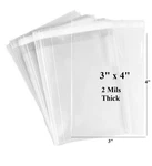 500CT Adhesive Treat Bags 3X4 Clear - 2 Mils Thick Self Sealing Opp Plastic.... Fixed Price $9.95.