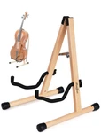Cello Stand With Bow Holder, Beech Wooden A-shape Floor Padded Foa.... Fixed Price $42.27.