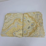2 Pottery Barn Viola Paisley Standard Euro Pillow Shams Yellow Gray 100% Cotton. Fixed Price $34.88.