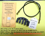 Sacconi Cello Tailpiece Adjuster, Rubber Mute, 2-PIECE Deal Bogo 1/2 Off. Fixed Price $17.59.