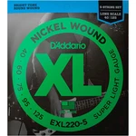 D'addario EXL220-5 5-STRING Bass Super Soft/long Set. Fixed Price $28.99.