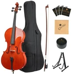 Cello 1/2 Size Beginner Acoustic Set Bow Rosin Stand Bag Cecilio Portable String. Fixed Price $495.99.