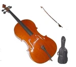 Merano Student Cello,bag,bow,strings,bridge,rosin 4/4 3/4 1/2 1/4 1/8 1/10 1/16. Fixed Price $299.99.