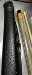 Giuseppe Black Ostrich Pattern Billiard Cue Case.. Fixed Price $250.00.
