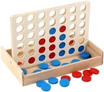 Wooden 4-IN-A-ROW 3D Puzzle Board Game Educational Brain Training Toy. Fixed Price $53.02.