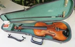 Antique Violin Copy Of Stradivarius Model 220 Made Czechoslovakia Bow & Case. Fixed Price $307.49.