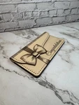 Wooden Money Gift Envelope 7X3.5 Congratulations Bow Laser Engraved Basswood. Fixed Price $24.99.