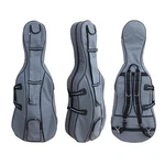 Durable Gray Oxford Cello Gig Bag 4/4 Multi-pocket, Handles & Shoulder Strap. Fixed Price $72.99.