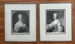 2 Antique Framed Nattier French Etchings Signed Lionel Le Couteux Engraver 1901. Fixed Price $140.00.