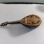 Isle Of Capri Wood Top Cherry Color 8 String Wind-up Musical Mandolin New Batt.. Fixed Price $25.00.