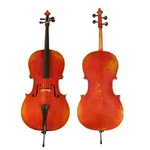 Luca Hand-made French Antique Finish Ebony Cello Outfit, 3/4 Size. Fixed Price $1799.00.