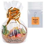 10PCS Extra Large Cellophane Bags 30X40 Inches Clear Wrap For Gift.... Fixed Price $22.87.