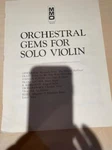 Orchestral Gems For Solo Violin, Sheet Music, Barcarolle, Drink To Me And More. Fixed Price $16.99.