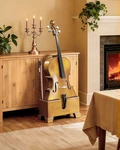 Cello Stand With Bow Holder, Non Slip Rubber Base, Premium Basswood Frame. Fixed Price $65.99.