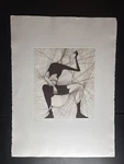 Guillaume Azoulay Cello Original Intaglio Etching Hand Signed & Number Art Work. Fixed Price $200.00.