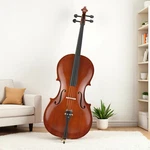 4/4 Full Size Solid Spruce Top Beginner Acoustic Cello Set - Bag Natural Bow. Fixed Price $298.99.
