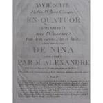 Charles-guillaume Alexandre Suite No 28 Airs Opera Nina 2ND Violin 18TH Century. Fixed Price $45.65.