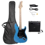 New Sky Blue Electric Guitar+amp+ Bag/case+ Strap+ Connecting Wire+spanner Tool. Fixed Price $79.58.