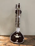 Hahapa Indian Maharaja Ravi Shankar Style Sitar Double Tumba With Fibre Box. Fixed Price $585.00.